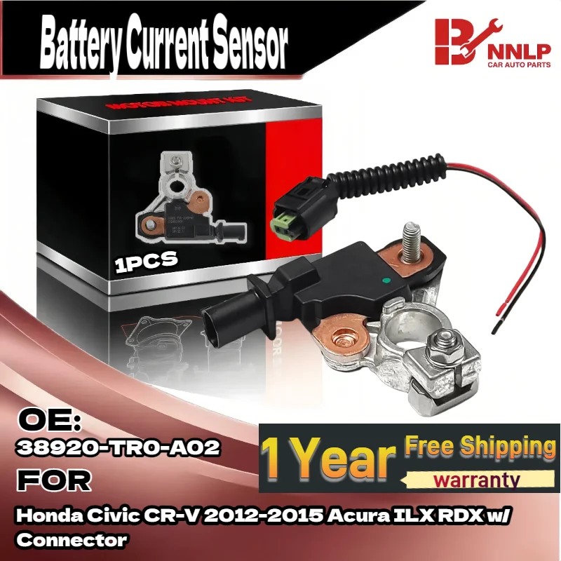 

Датчик тока аккумулятора для Honda Civic CR-V 2012-2015 Acura ILX RDX с разъемом 38920-TR0-A02