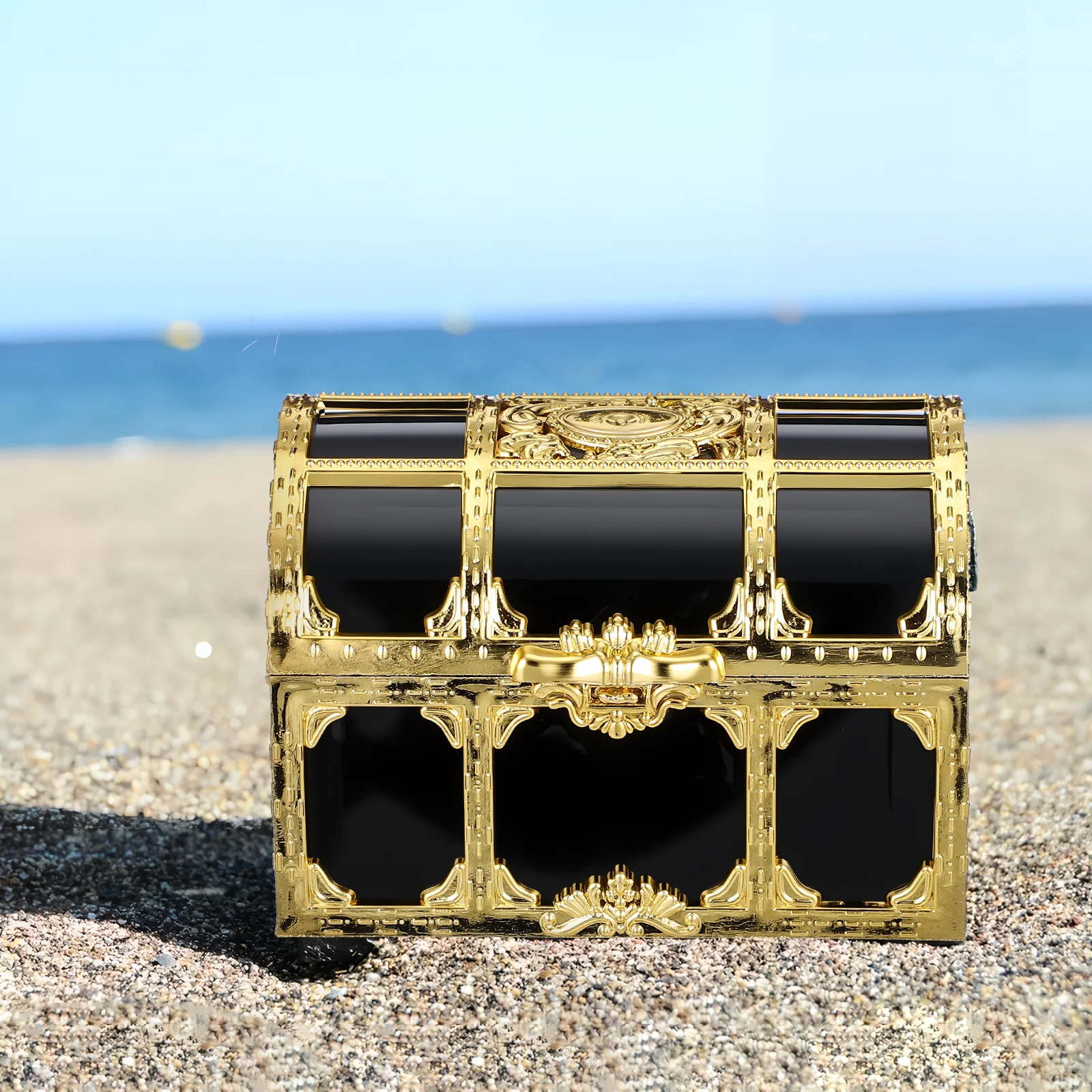 

10 pcs Mini Treasure Chest For Kids Pirate Set Bulk Vintage Style Plastic Storage Box Party Favor Gift Classroom Reward