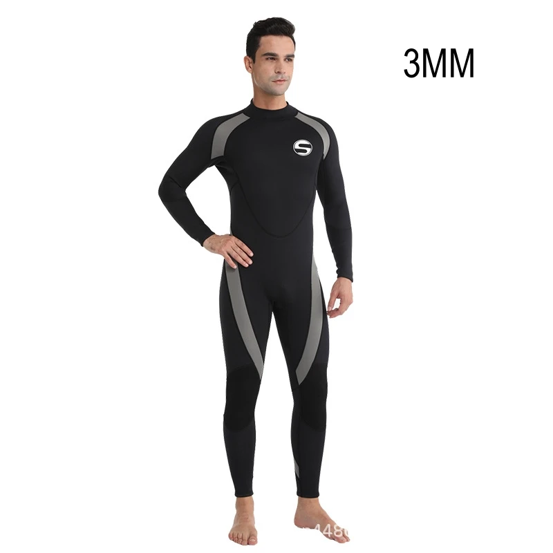 

3MM Neoprene Kayaking Drifting Wetsuits Men Women Snorkel Swimwear Keep Warm UnderWater Hunting Spearfishing Scuba Diving Suit