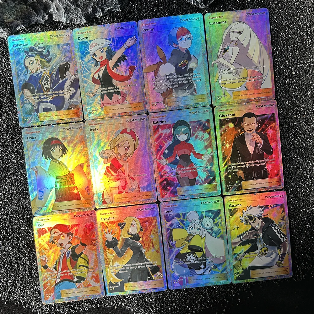 1 قطعة/12 قطعة لتقوم بها بنفسك PTCG جيب جمع بطاقات سابرينا أيونو lrida Acerola بطاقة واحدة ذاتية الصنع لعبة كلاسيكية أنيمي بطاقة الهدايا #5