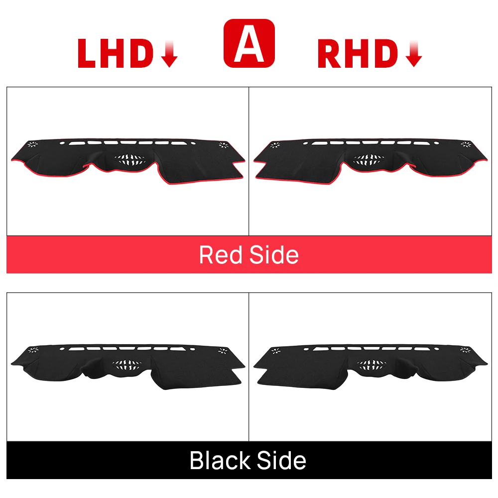 Car Dashboard Cover Avoid Light Pad Carpet For Toyota Land Cruiser Prado 150 J150 2010-2016 2017 2018 2019 2020 2021 2022 2023