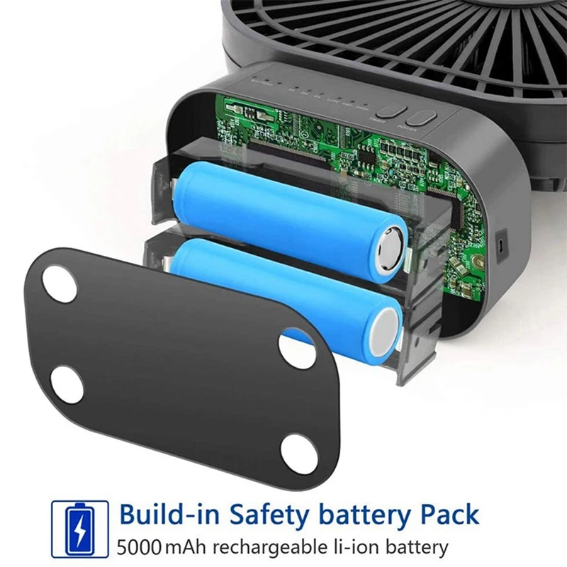 Sau Công Nguyên-Máy Tính Để Bàn Mini Sạc USB Quạt Có Hẹn Giờ Gấp Gọn 3 Tốc Độ 7 Lá Di Động Yên Tĩnh Quạt Cho Văn Phòng Ngoài Trời cắm Trại