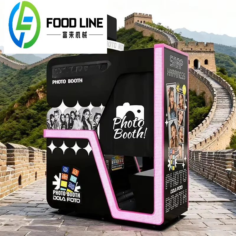 New Arrival Disco Photobooth Portable Touch Screen Vending Machine Custom Photo Booth for Cinema Theme Park Bar Activities
