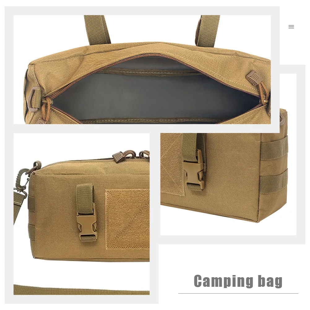 

Outdoor Storage Bag Fishing Pouch Multi-function Crossbody Camping Practical Portable Small Tools Organizer Equipment