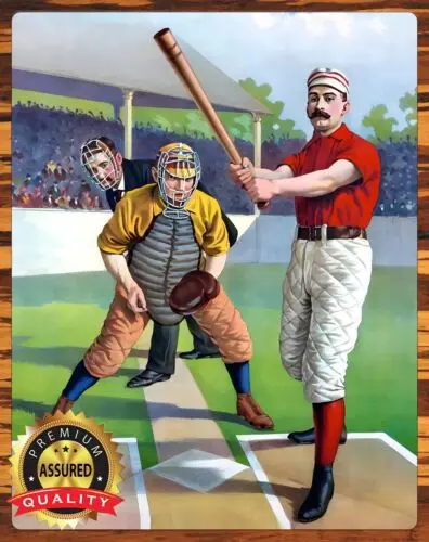 Baseball - America's Pastime - 1800s - Metal Sign