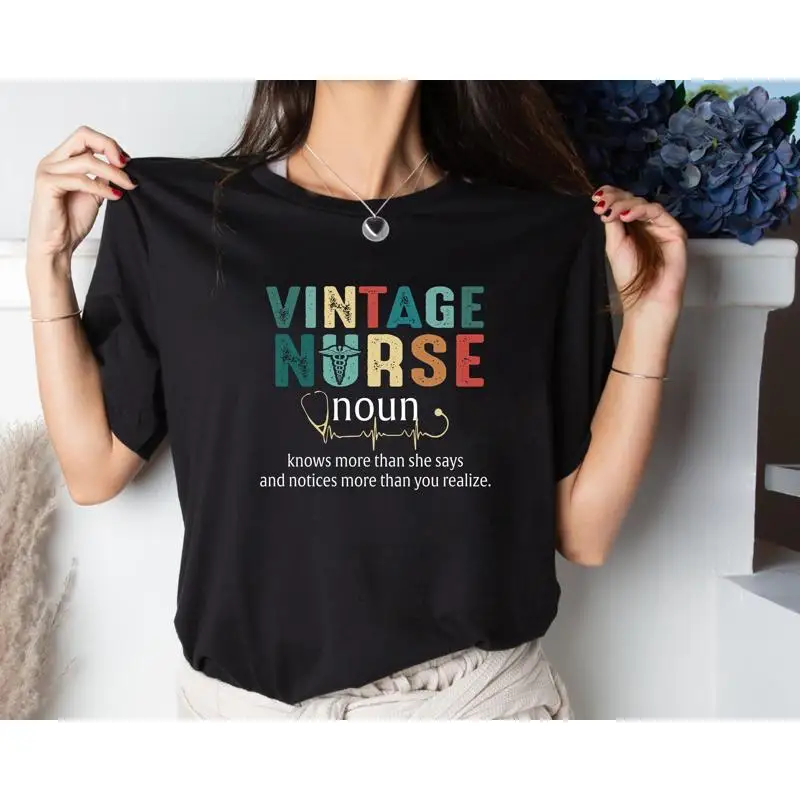 

Винтажная футболка для медсестры-шун, американская школа медсестер, забавный сильный подарок