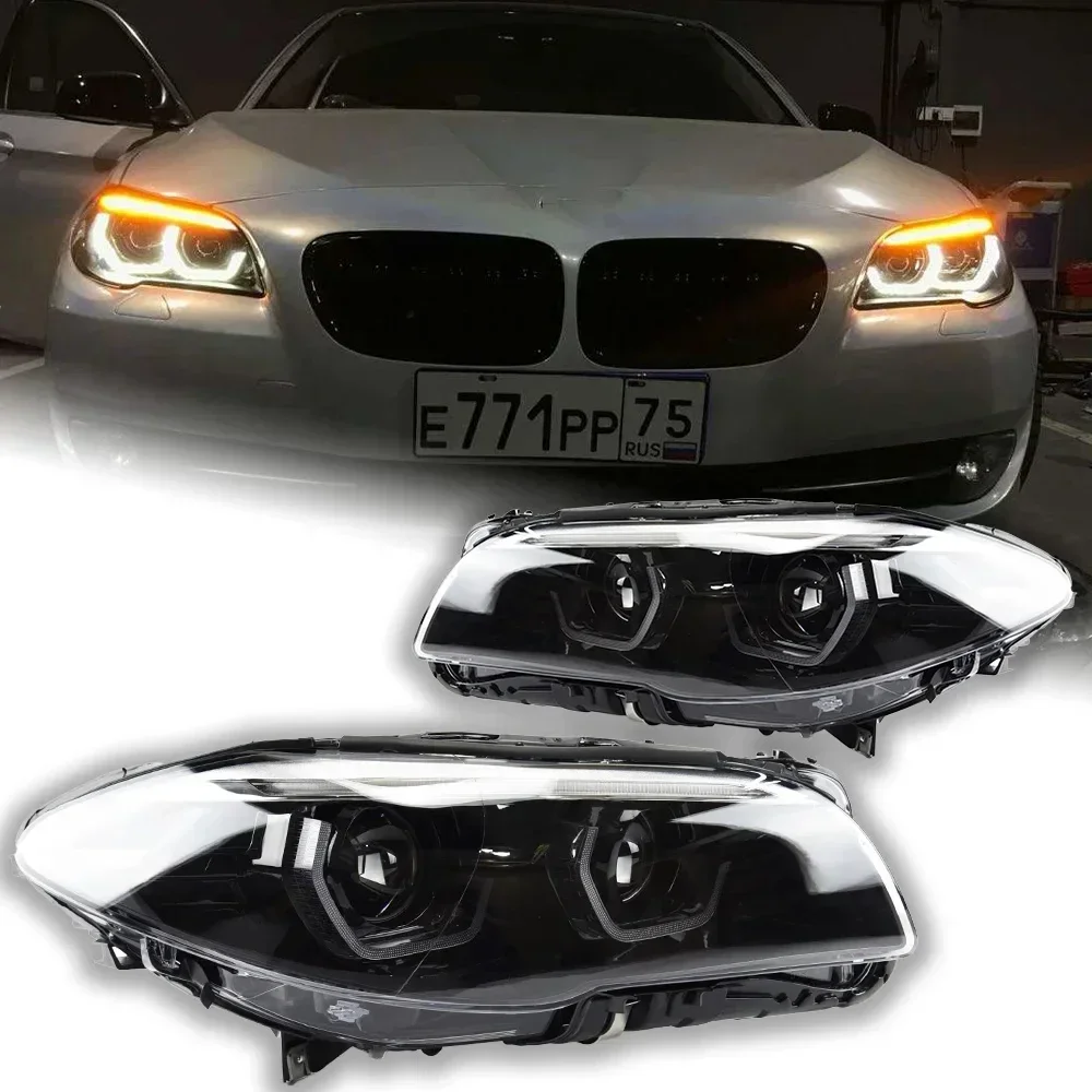 

XDSCar Styling Head Lamp For F10 Headlights 2010-2016 520i 525i 530i F18 LED Headlight DRL Projector Lens Auto Accessories