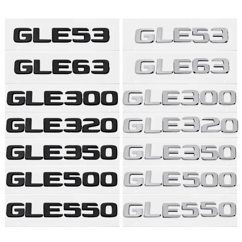 Задняя наклейка автомобиля, Стайлинг багажника, буквенный логотип, эмблема для W166 W167 GLE53 GLE63 GLE200 GLE280 GLE350 GLE400 GLE420 GLE450 GLE550