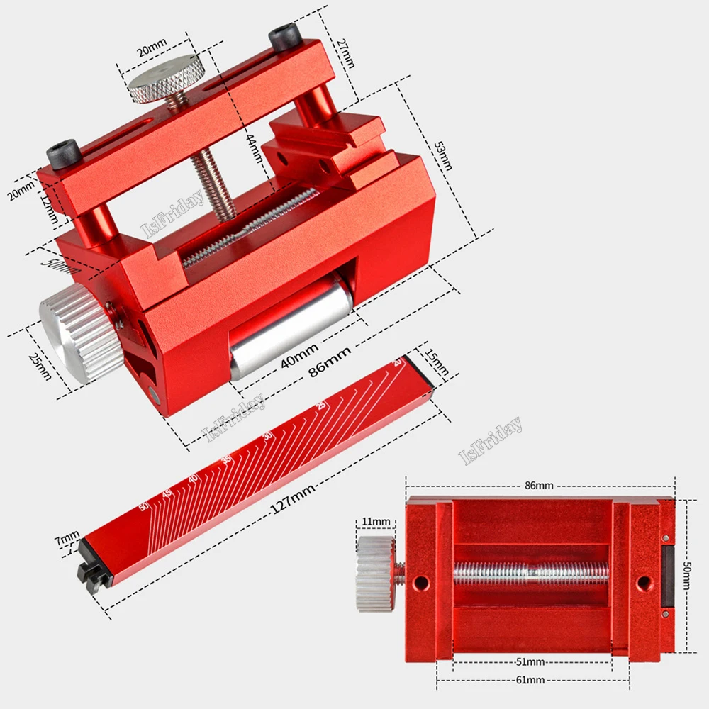 New Aluminum Alloy Sharpener Knife Sharpener Blade for Wood Chisel Honing Angle Guide Sharpening Sharpener Jig Roller