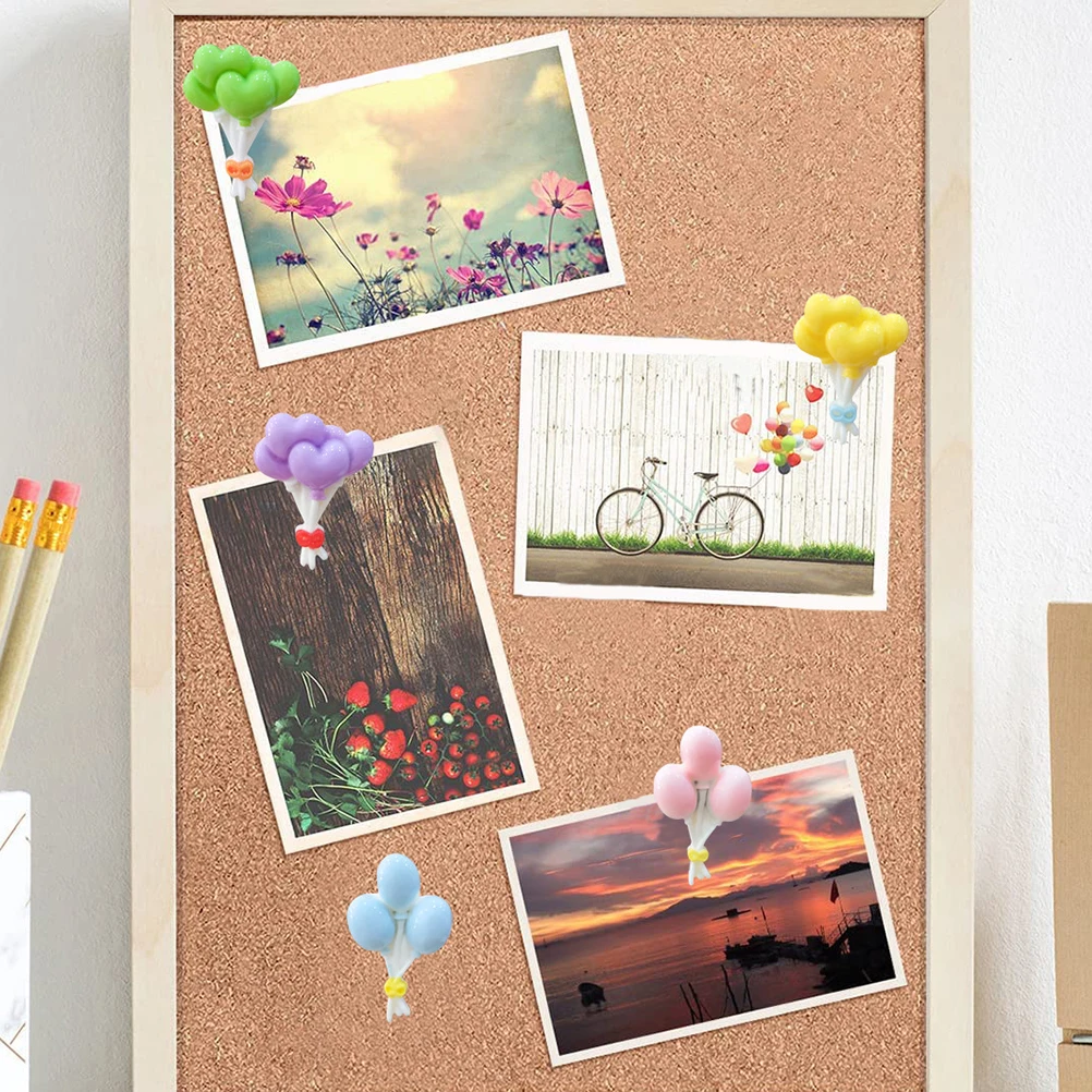 

30Pcs Resin Colorful Flower Wall Decor Pushpins Exquisite Craftsmanship Thumbtacks