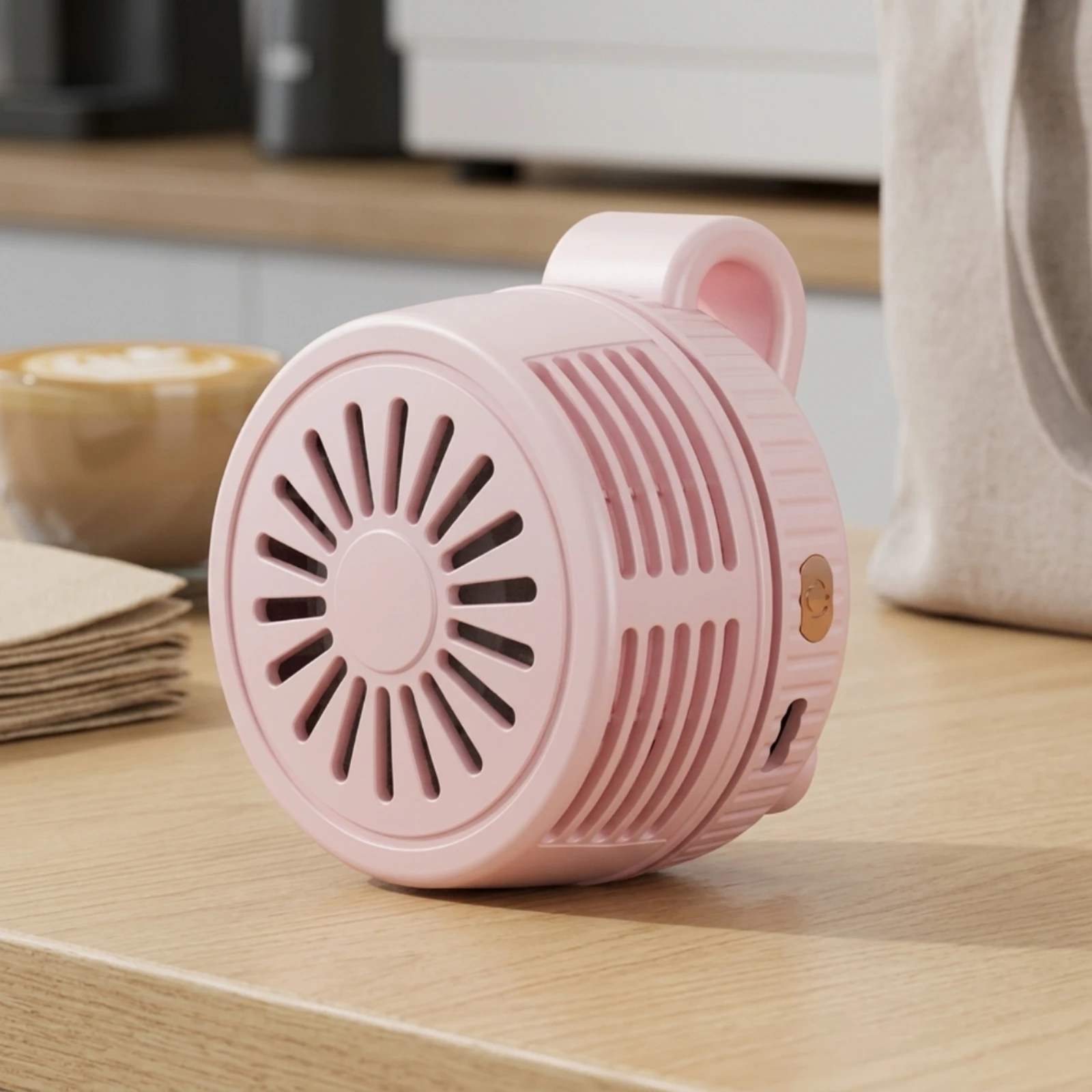 Attach-on Fan Compact Clip Fan Wearable Safe for Travelers, Desk, Outdoor Walks