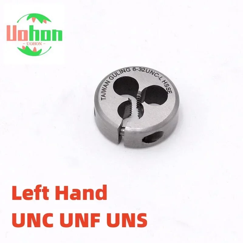 

HSSE American Left Adjustable Round die UNC UNF 4-40L 6-32L 8-32L 10-24L 1/4-20L 5/16-18L 3/8-16L 1/2-13L For Stainless Steel