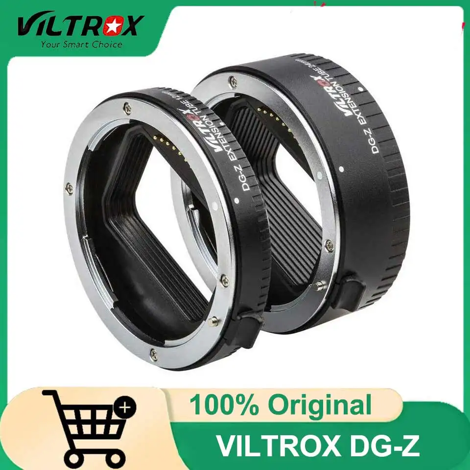 

Набор удлинительных колец для макросъемки VILTROX DG-Z с автофокусом, 12 мм, 24 мм для беззеркальной камеры Nikon Z-Mount Zfc Z5 Z50 Z6 Z6II Z7 Z7II