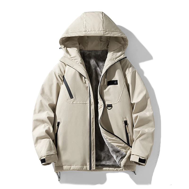 Men's Thick, Warm and Windproof Oversized Cotton Jacket for Autumn and Winter