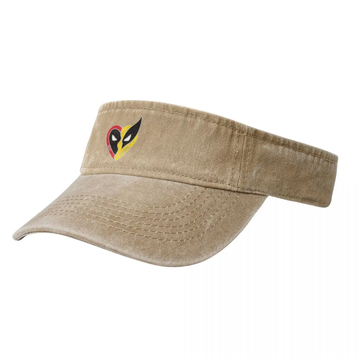 Dead Pool 3 - قبعة علوية فارغة من قماش الدنيم المغسول من Best Friends قابلة للتنفس