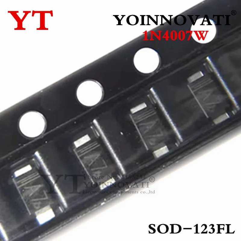 SOD-123FL 1206 smd,1n4007w a7,バッチあたり100個