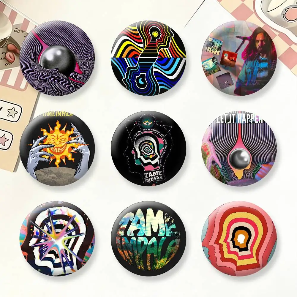 

Currents T-Tame I-Impala Brooches Cartoon Badge Pins Backpack Hat Accessories Friend Gift