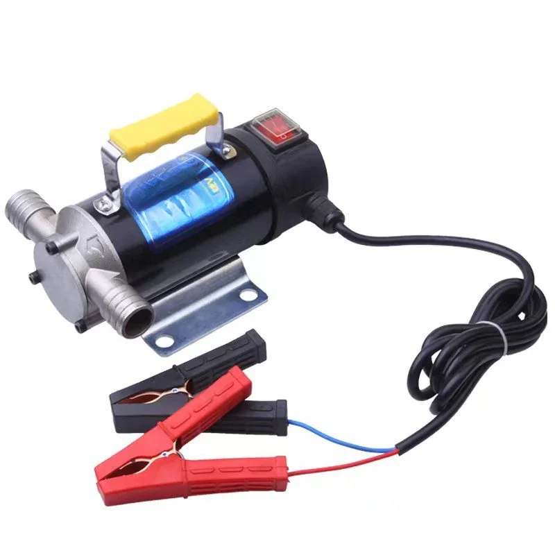 

12V24V large flow stainless steel suction pump self-priming oil pump diesel pump oil-water dual-purpose