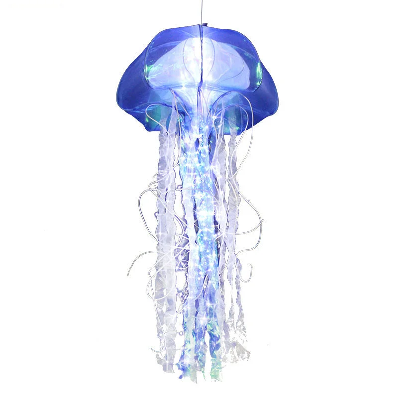 

Wedding Stage Hall Portable Jellyfish Lantern DIY Hanging Ornaments Ceiling Props Chandelier Luminous Arrangement Decoration 2pc
