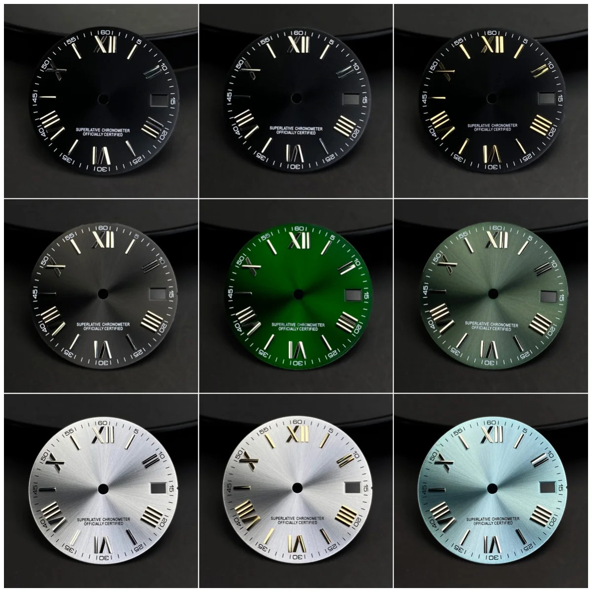 NH35 28.5 مللي متر الطلب الأرقام الرومانية تقويم واحد ساعة الطلب مناسبة ل NH34/NH36 ساعة يد تعمل بالحركة الوجه اكسسوارات أدوات إصلاح