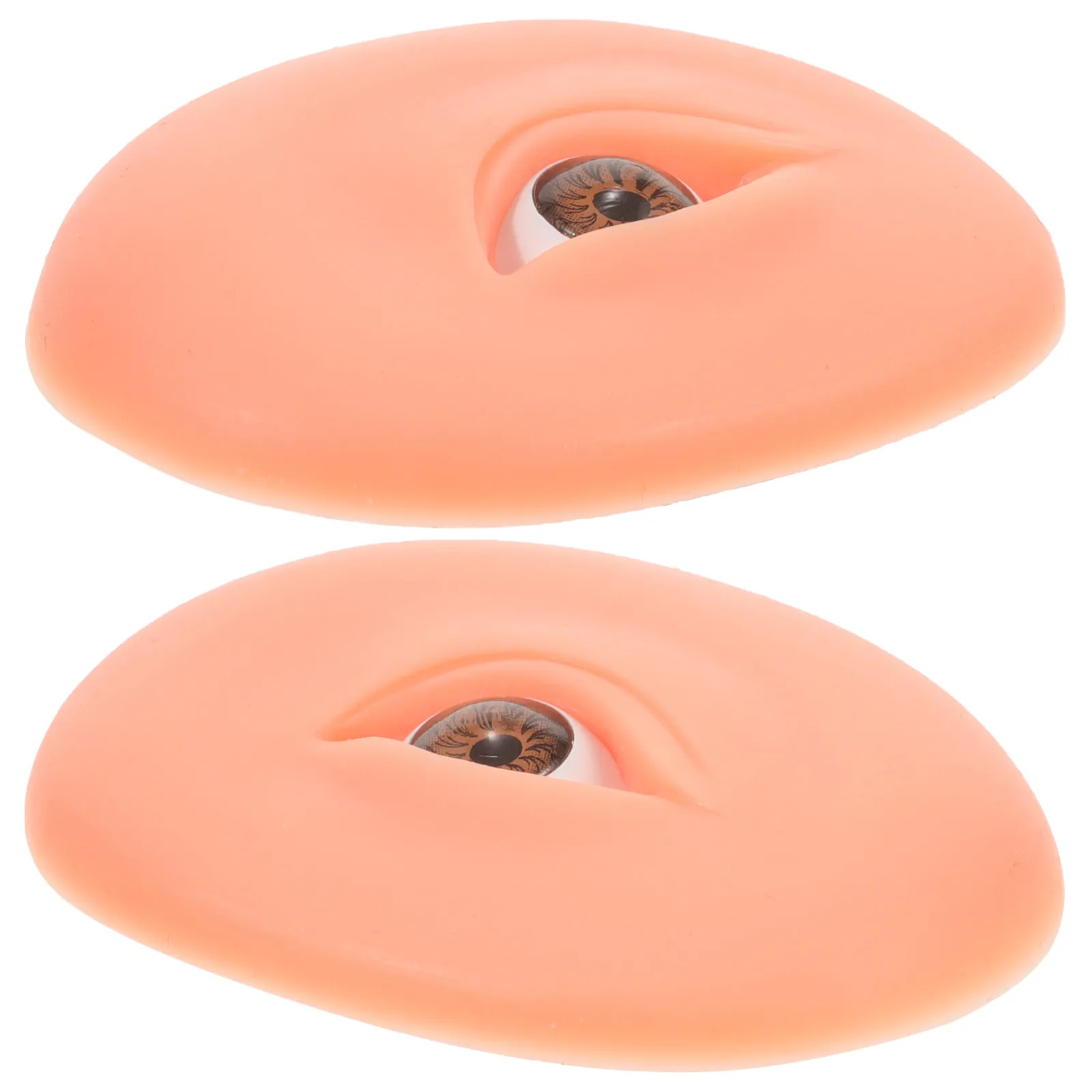 

1Pair 5D Eyebrow Eye Silicone Makeup Practice Skin Eye Shadow Training Skin Realistic Safe Reusable Tool Lash Practice Mold