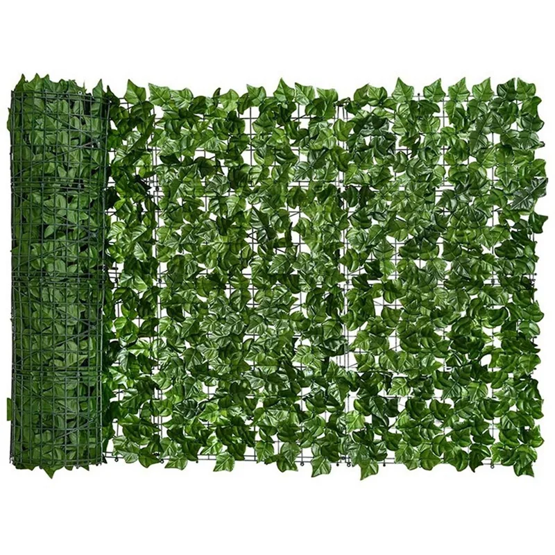 

5X Artificial Sweet Potato Leaf Privacy Fence Artificial Hedge Fence Decoration, Suitable For Outdoor Decoration, Garden