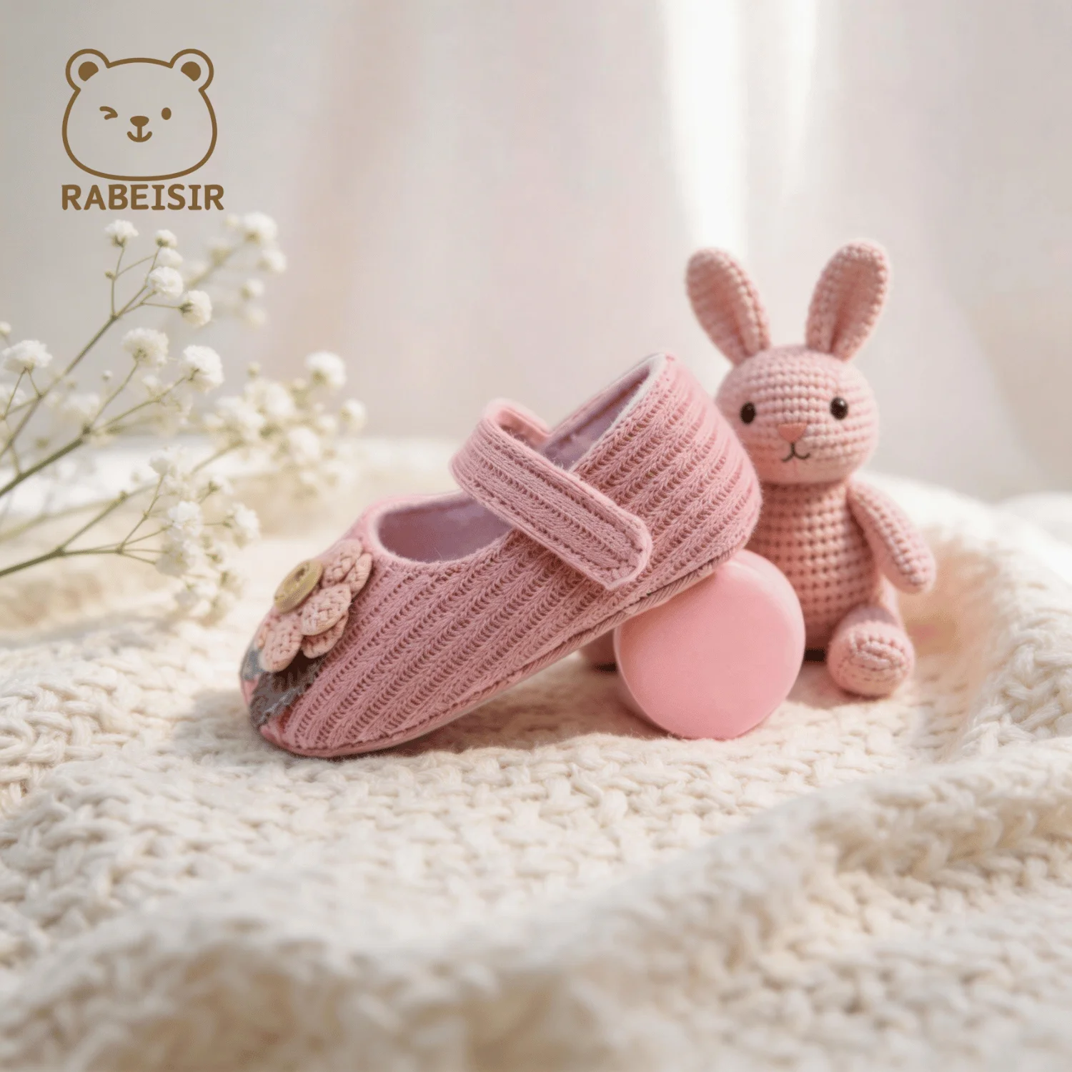 Baby-Stufen-Schuhe für Babys, erstes Paar Kleinkind-Schuhe, Babyschuhe, atmungsaktiv, rutschfest, modische Mädchen-Schuhe im Prinzessinnen-Stil – Detail 9