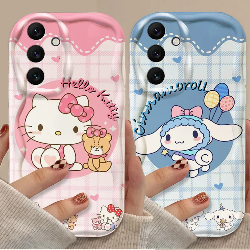 Sanrio cinnamoroll caso para samsung galaxy a54 a05 a05s a34 a24 a14 a04 a04s a73 a53 a33 a23 a13 a72 a52 a52s a32 a71 a51 a21s