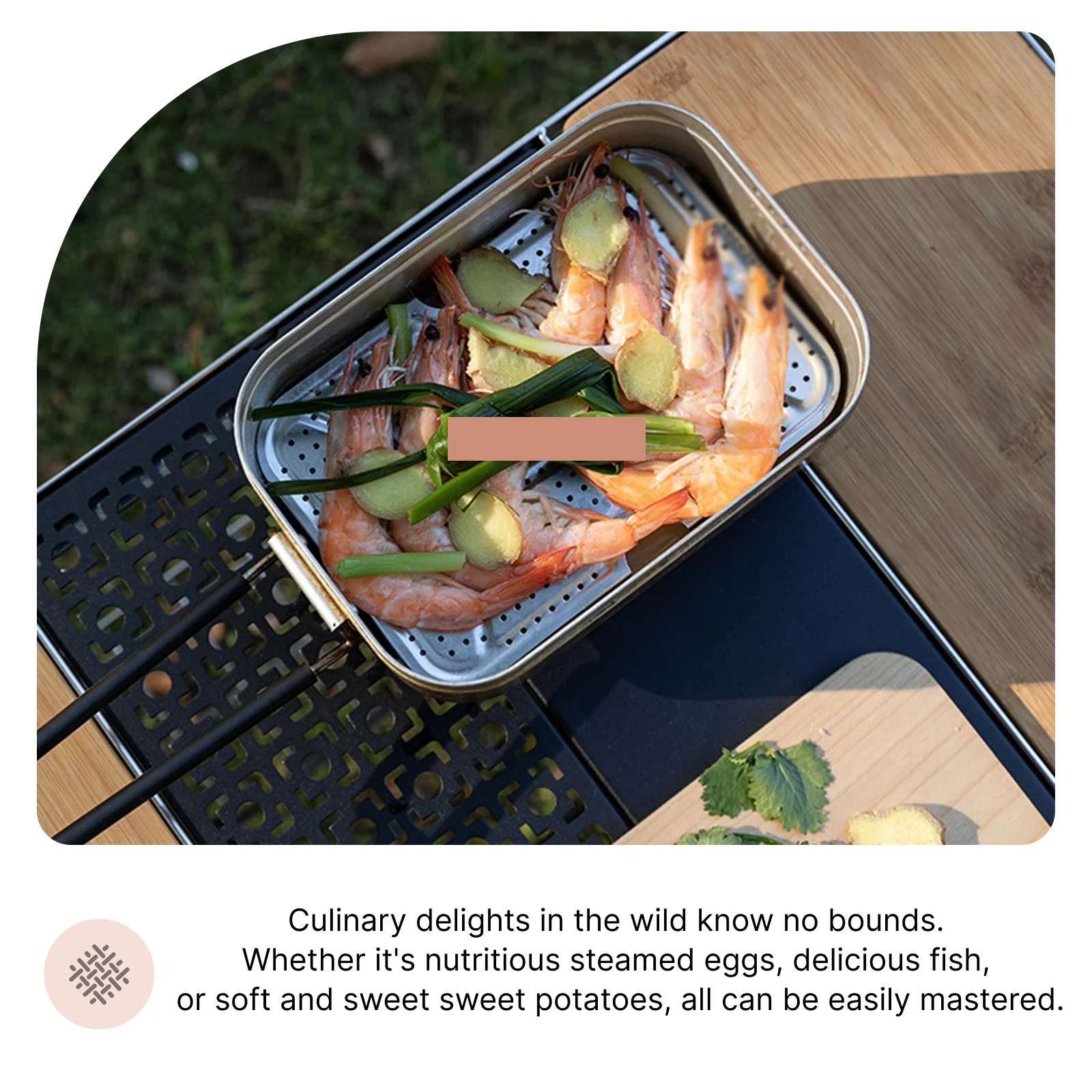 Camping Steam Tray Mess Tin Accessory Heavy Duty Stainless Steel for Outdoor