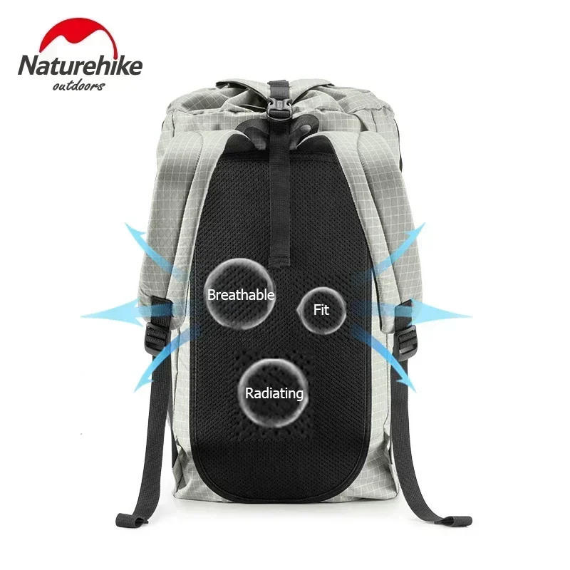 Natureifa-Sac à Dos Pliable Ultraléger pour Homme, Sac à Dos de Pêche, Trekking, Vélo, Voyage en Plein Air, Camping, Randonnée, 20L