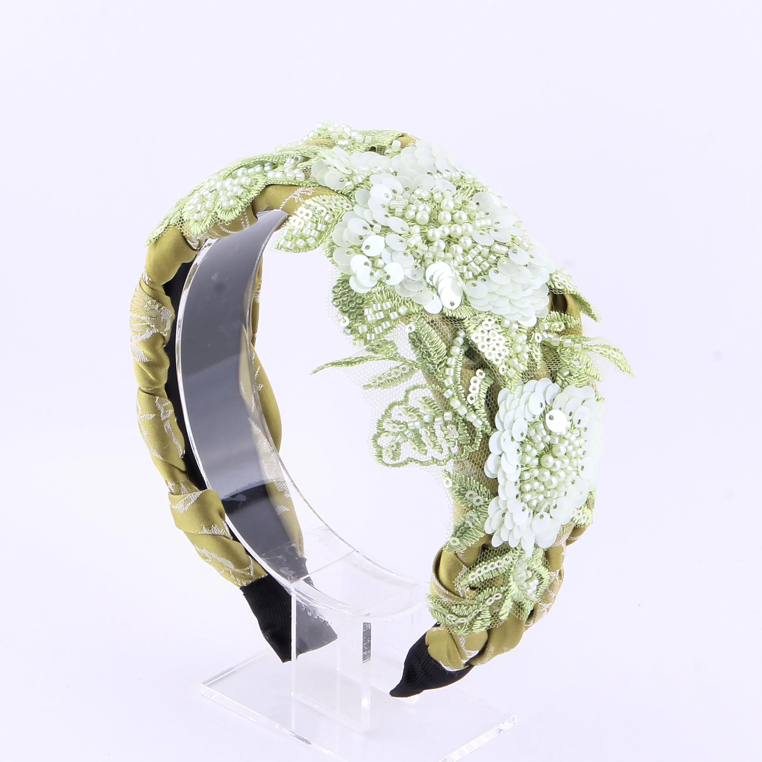 

Beautiful Hair Band Cross-Border New Hair Band Sponge High Cranial Top Rhinestone Hair Clip European And American Style Hair 194