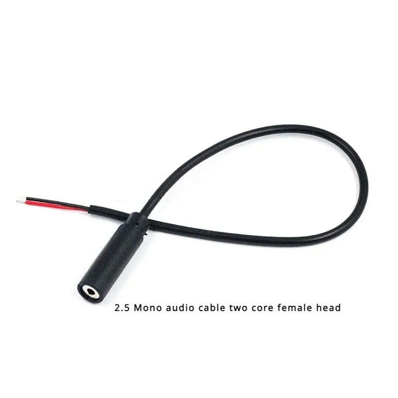 1/5/10Pcs/lot 2.5/3.5mm Male Plug/Female Jack Mono/Stereo AUX 2Pole To Bare Wire Conn DIY Audio Headphone Repair Extension Cable