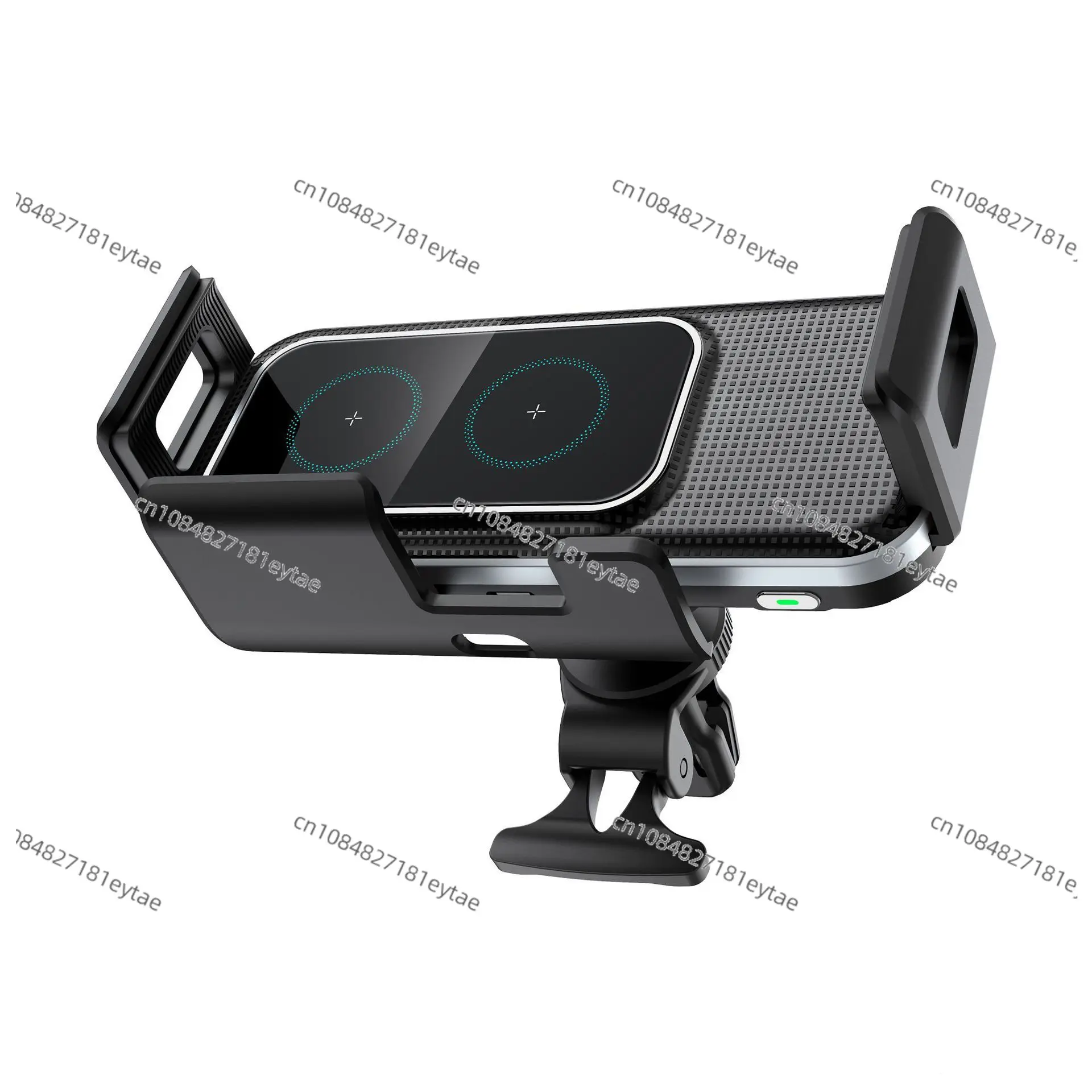 

Automatic rotating dual coil 15W car wireless fast charging