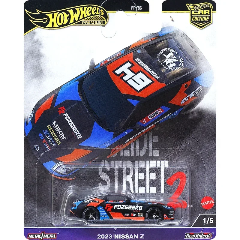 Original Hot Wheels Premium Car Culture Slide Street 2 Toys Boys 1/64 Diecast Nissan Z Lamborghini Hurricane Toyota Ford Gift