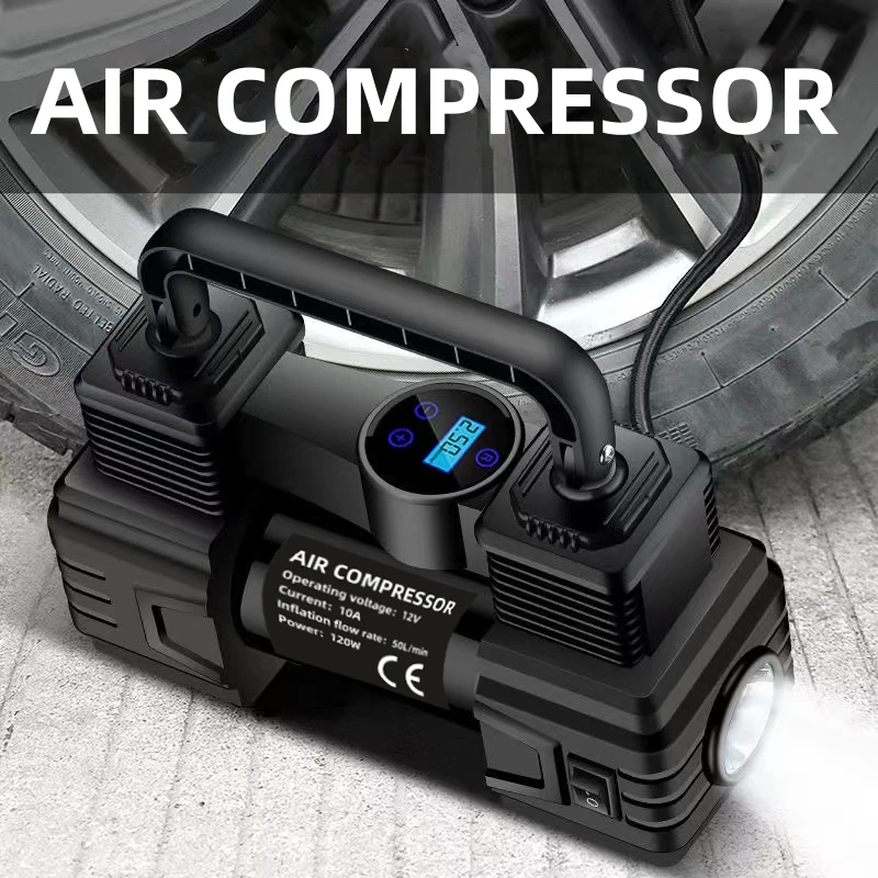 Car Inflator Pump 12V Portable Car Tire High Power High Pressure Inflator Electric Tire Inflator Pump