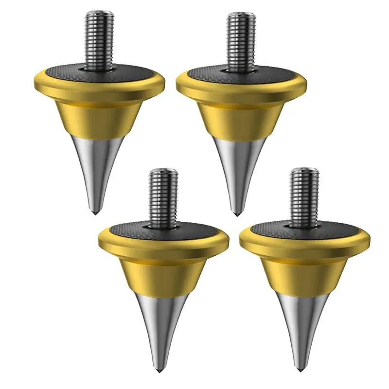 M01K 8X Speaker Isolation Spike Feet Stand Damper Cone For Hifi Audio Turntable Recorder AMP M8 Gold