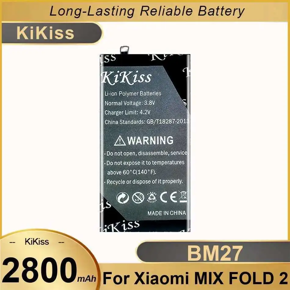 

For Xiaomi Mix Fold 2 Mobile Phone Battery Lightweight 2800Mah BM27 Stable