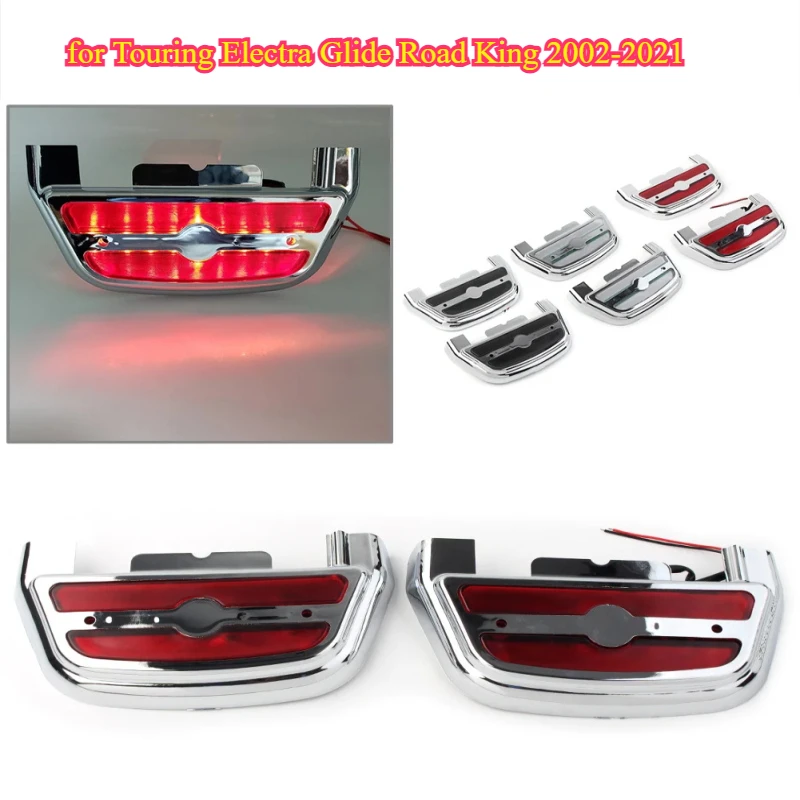 

Motorcycle Passenger Footboard Cover Floorboard Cover Passenger Footboard fit for Touring Electra Glide Road King 2002-2021
