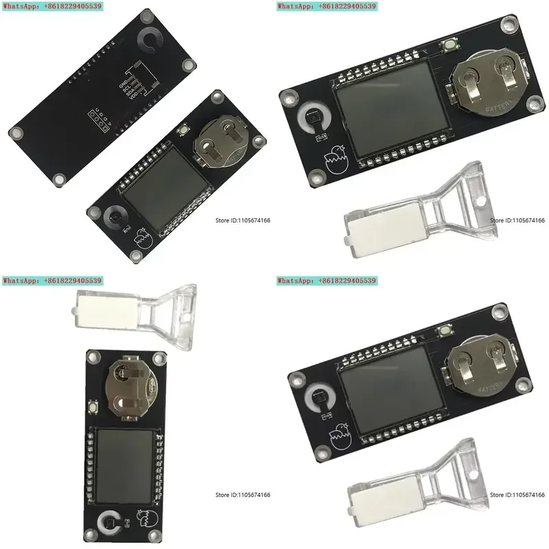 Lithium Battery Rechargeable Incubator High Precision Pet Reptile Thermohygrometer with Screen Display Module
