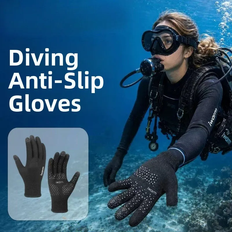 New Free Diving Gloves Men Women Swimming Surfing Equipment Anti Scratch Anti Slip Wear Resistant Free Finger Snorkeling Gloves