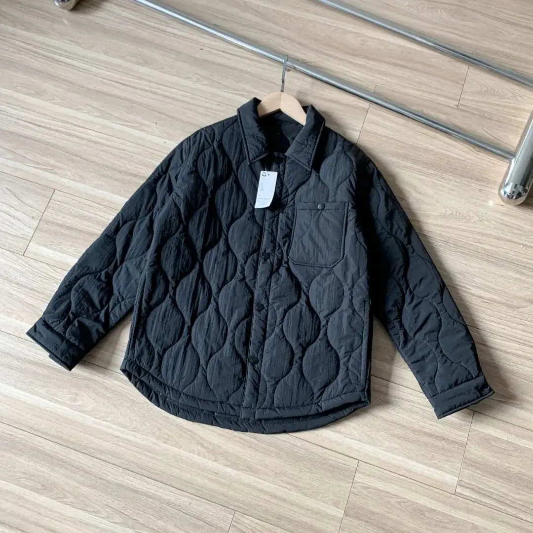 Asia Size Japan Retro Fashion Loose Silhouette Quilted Shirt Style Workwear Cotton Padded Jackets Men\'s Autumn Winter Coats