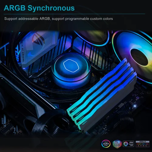 Imagen 2 del producto TUMMASTER 5V 3 pines ARGB memoria de PC disipador de calor RAM chaleco de enfriamiento para memoria de computadora de escritorio DDR2/3/4/5