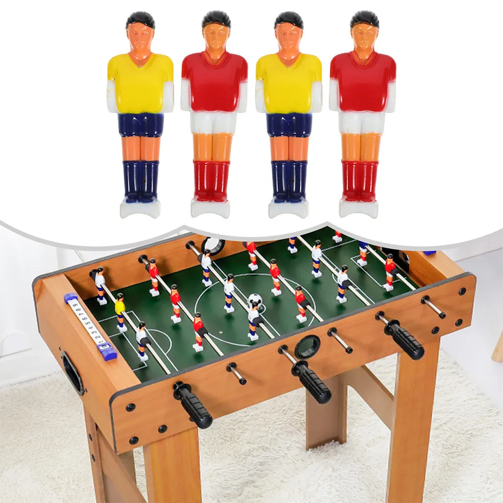 

8Pcs Mini Table Football Figures Sturdy Foosball Colors Easy Install Compatible with Most