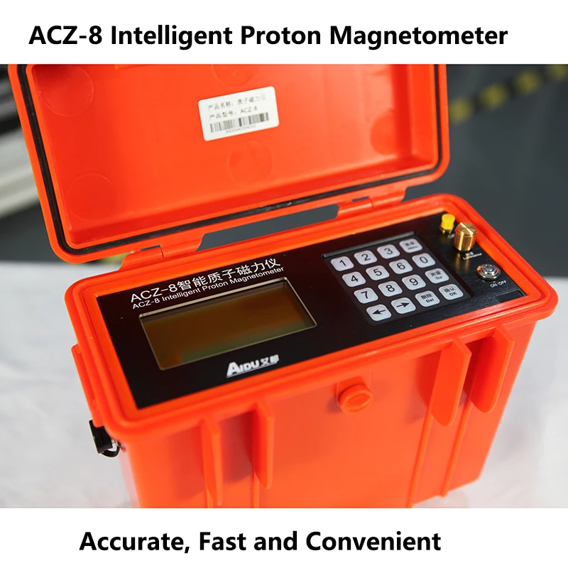 High-performance ACZ-8 proton magnetometer for rapid localization of hematite copper and manganese in large survey areas