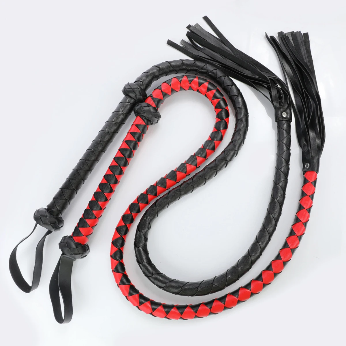 سوط حصان من جلد البولي يوريثان مقاس 143 سم - محصول ركوب الخيل المتين لفروسية الحصان #6