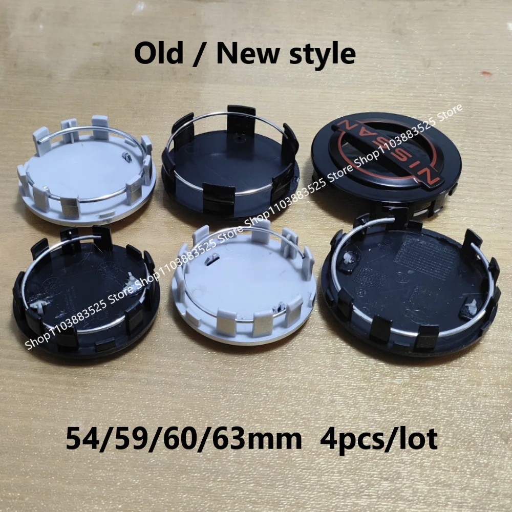 

4pcs 54/59/60/63mm Wheel Center Hub Caps For Bluebird‌ Sunny Nismo GTR Almera Xterra Qashqai Sentra Versa Altima Rogue Sport