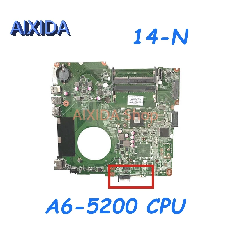 

AIXIDA 734444-501 734444-001 DA0U93MB6D0 U93 Mainboard For HP 14-N TPN-Q132 Laptop Motherboard A6-5200 CPU Full tested