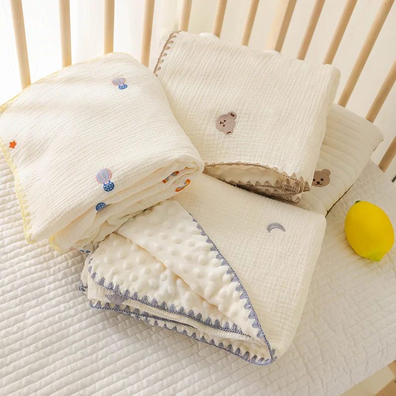 Baby Blankets for Beds Cotton Swaddle Muslin Blanket Bedding Babies Accessories Newborn Bath Towel Mother Kids