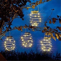 LED Solar Lights Waterproof Pathway Lights Outdoor Hanging Lantern,Decorative Lighting for Patio Garden Pathway Yard