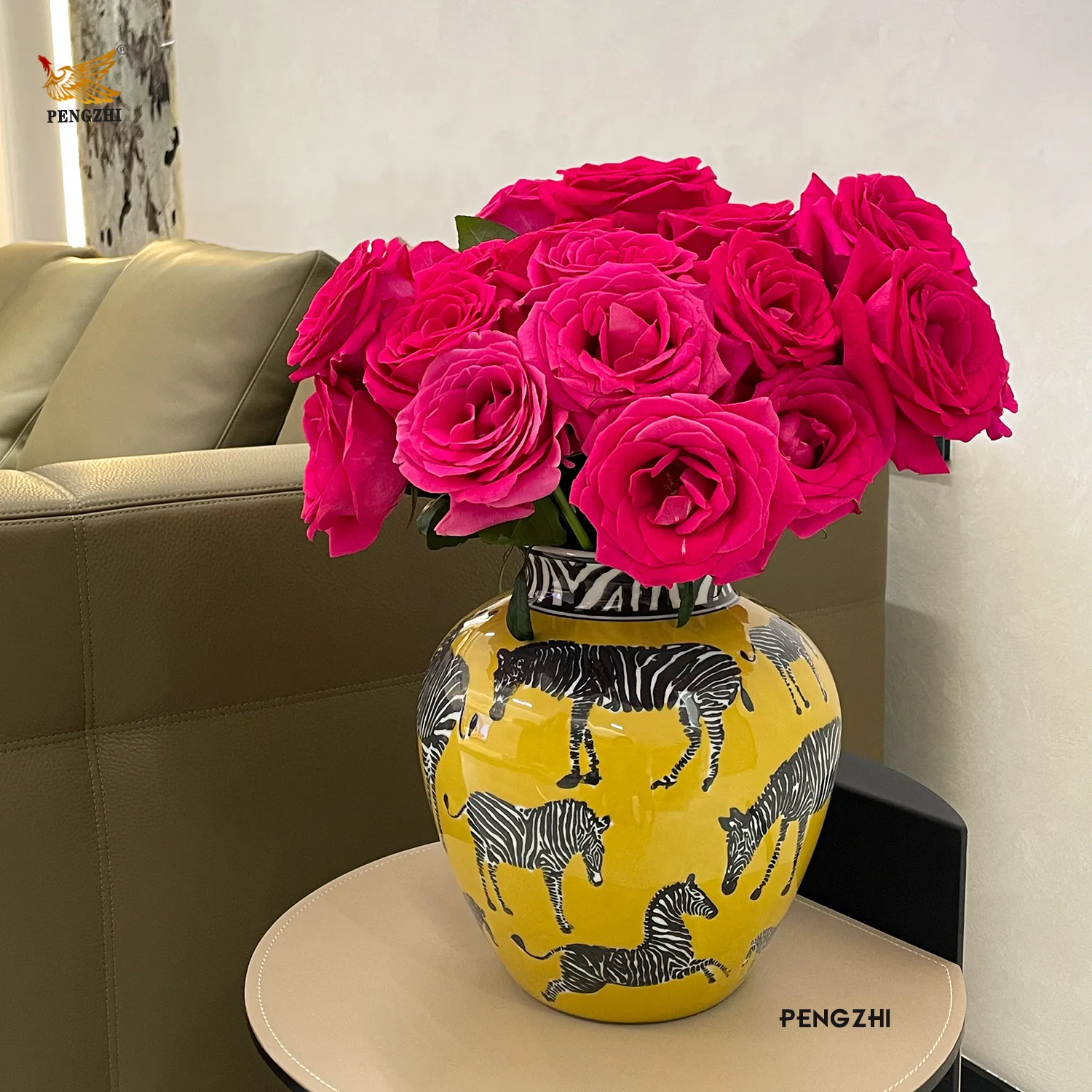 Ceramic Vase Zebra Pattern Vin - Art Craft Zebra recension och pris